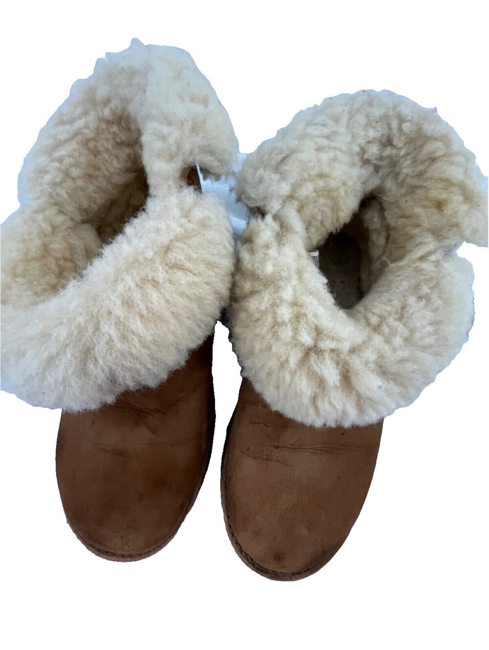UGG Australia Sheepskin Shearling Slippers Shoes Chestnut Women’s 6 EU 37